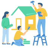 Bouwdepot illustratie